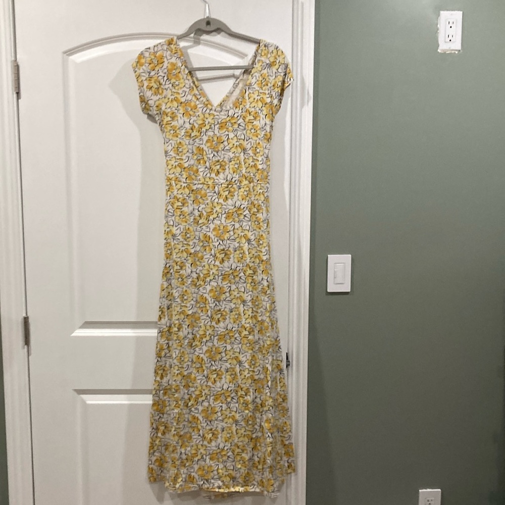 Yellow Floral Dress